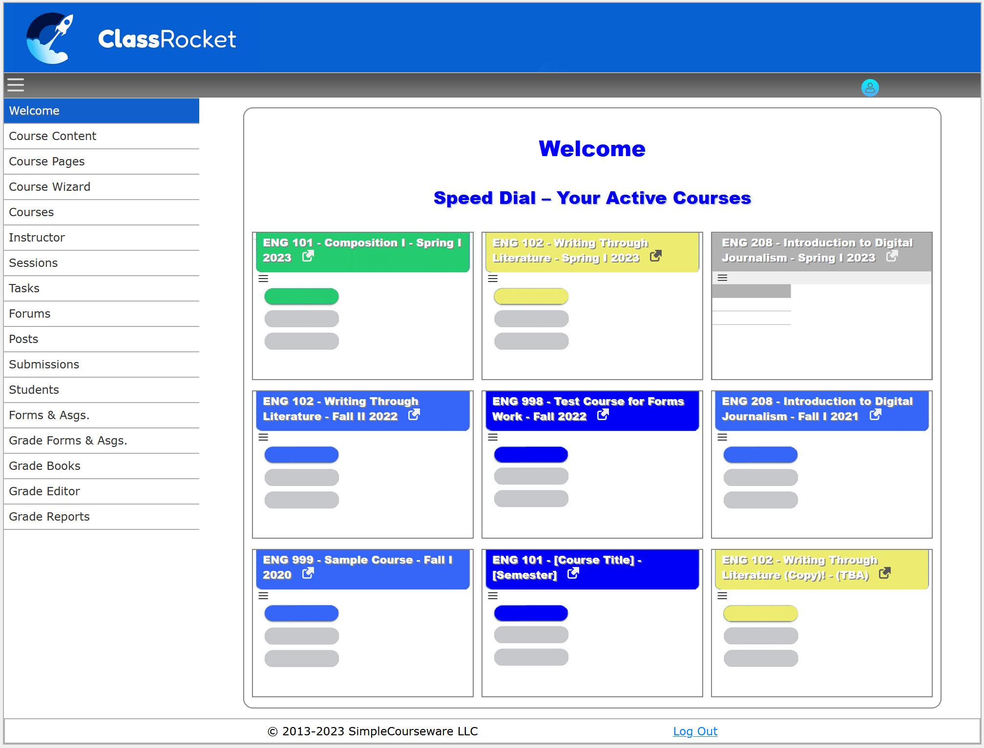 Welcome Screen